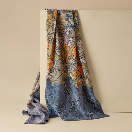 C.F.A. Voysey Thistles silk scarf