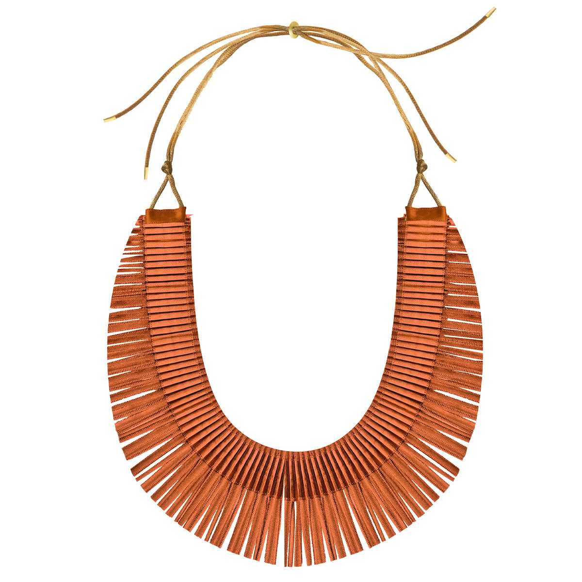 Copper pleat necklace by Alexandra Tsoukala