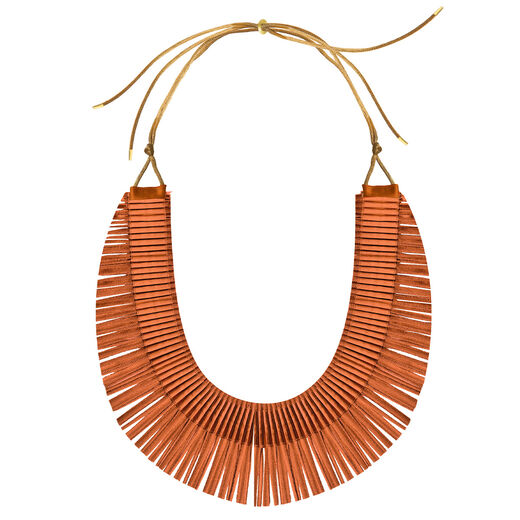 Copper pleat necklace by Alexandra Tsoukala