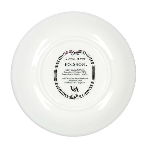 Ruban Bouquet et Perles trinket plate