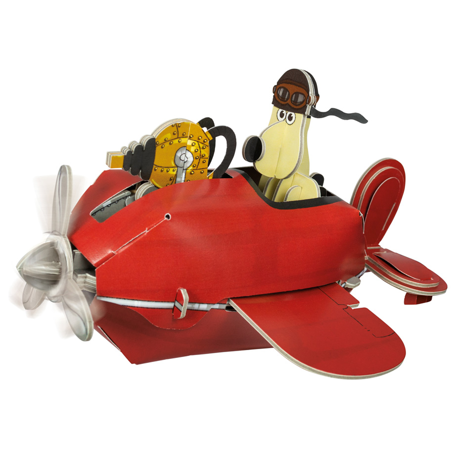 A Close Shave Gromit plane model kit