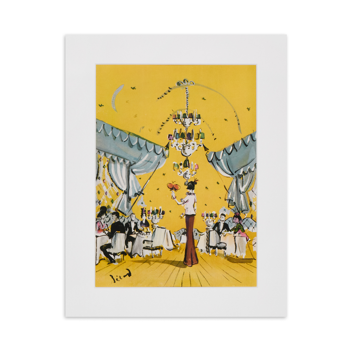 The Floating Restaurant by Christian Berard - 11 x 14" print