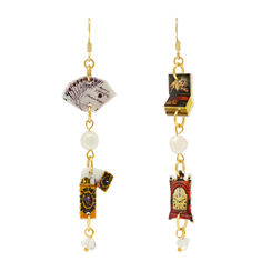 Abundance of Good Luck charm earrings by Pindex Studio